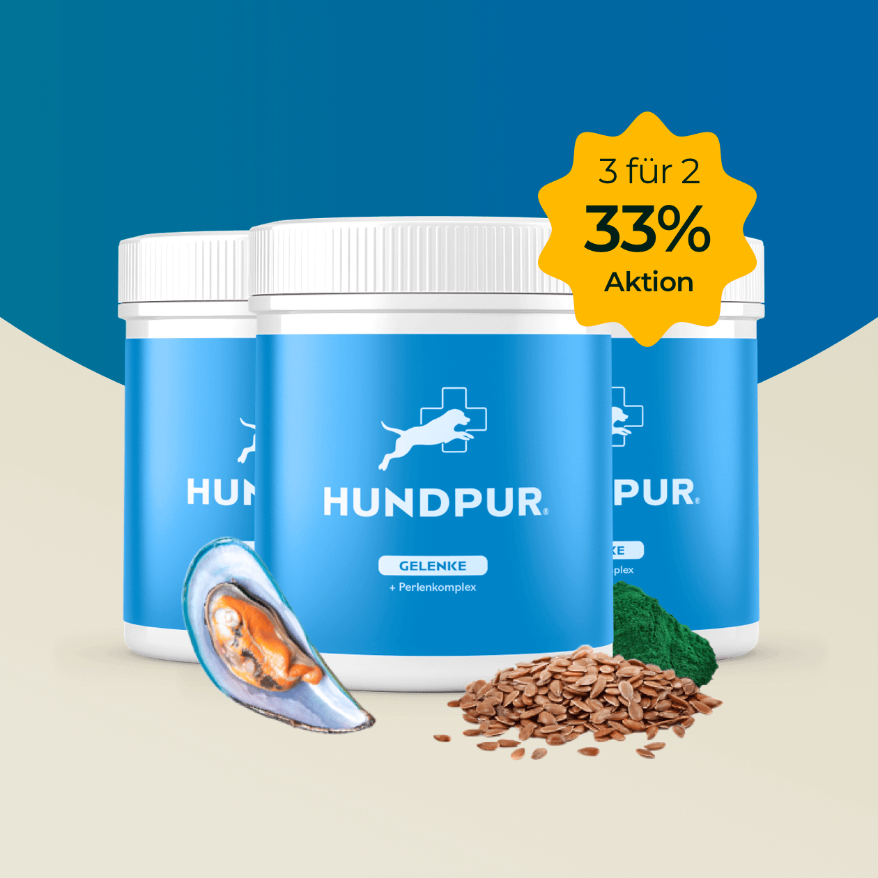 Hundpur® Gelenke 3 für 2