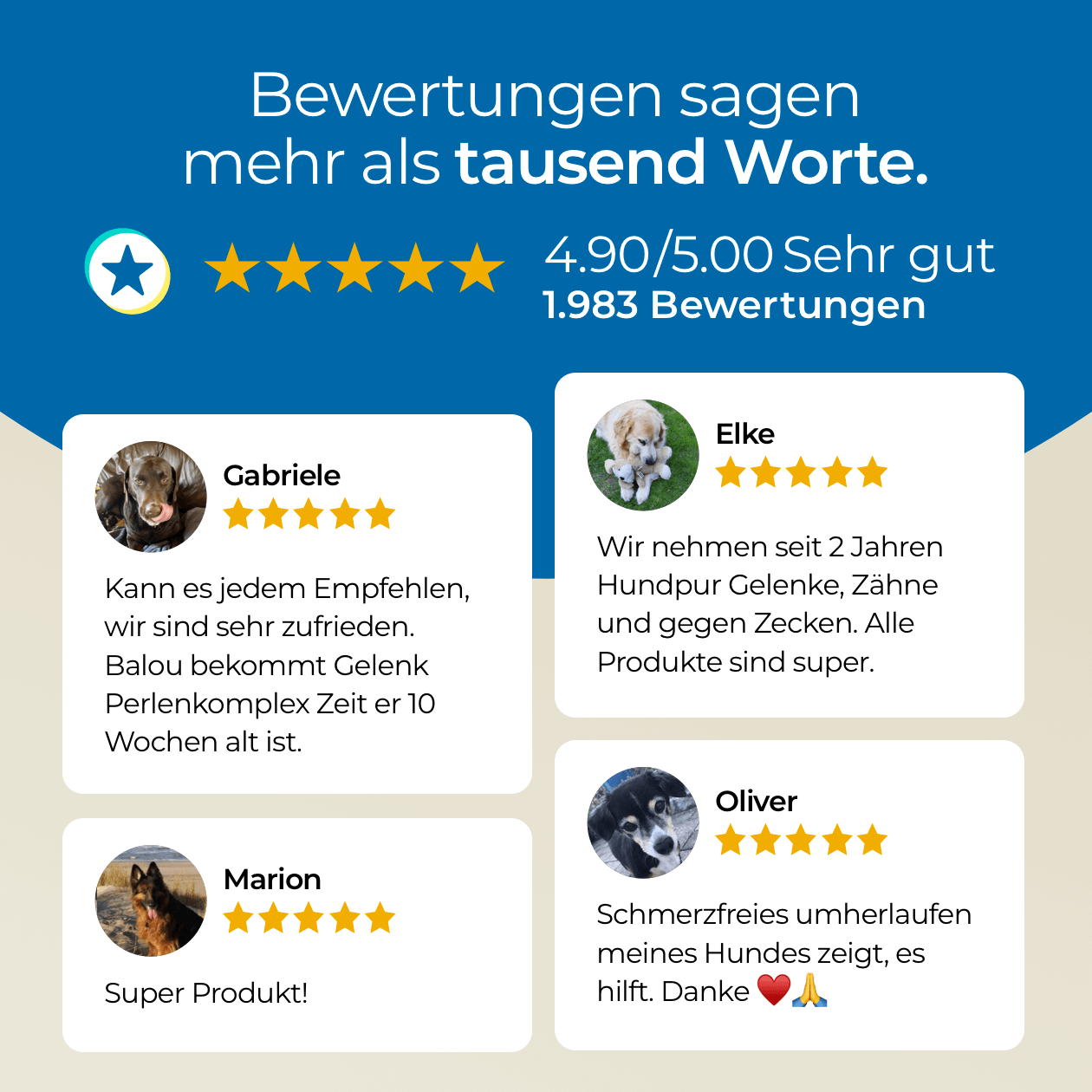 Hundpur® Gelenke 3 für 2