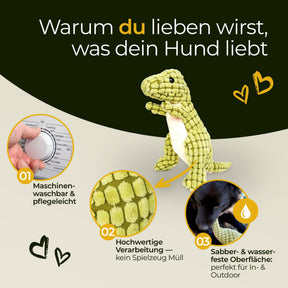 Hundpur® Plüschtier Dino