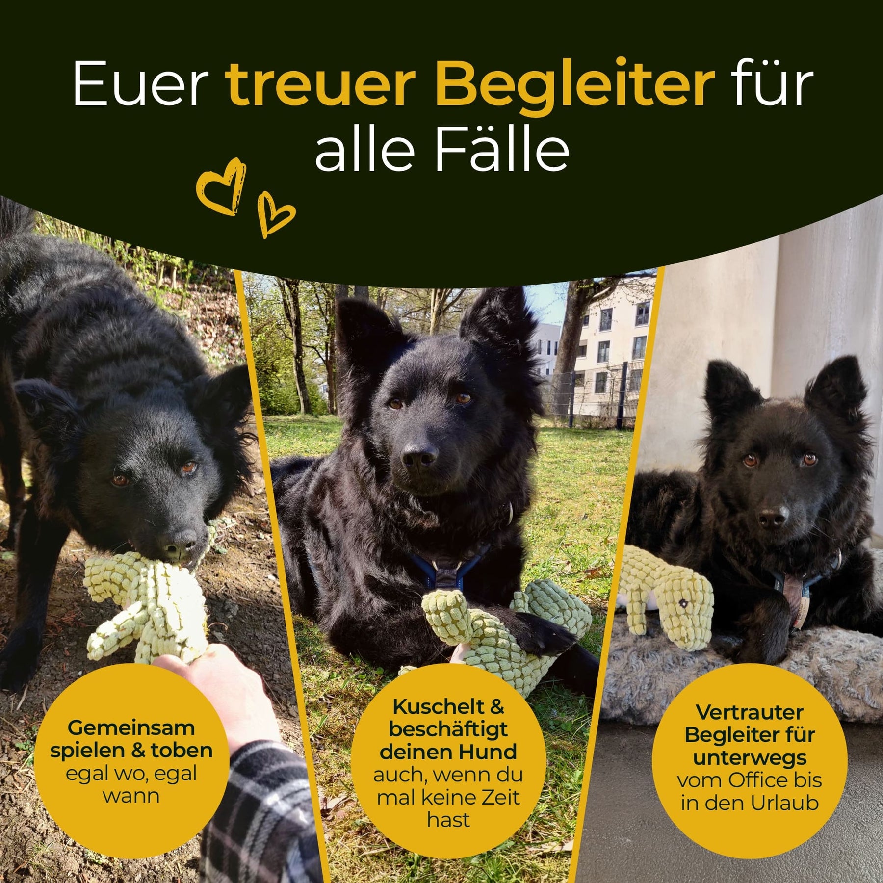 Hundpur® Plüschtier Dino